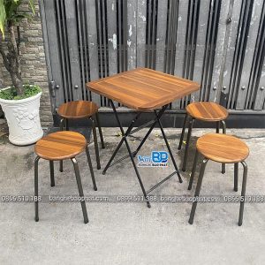 Bộ bàn ghế fansipan ghế đôn cao 45cm