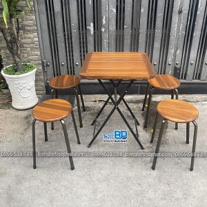 Bộ bàn ghế fansipan ghế đôn cao 45cm