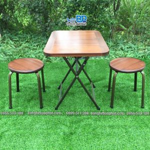 Bộ bàn ghế fansipan ghế đôn thấp 35cm