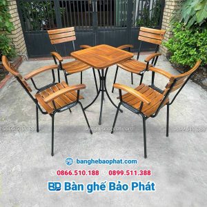 Bộ Bàn Ghế Fansipan Ghế Moon 01 Có Tay