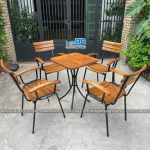 Bộ Bàn Ghế Fansipan Ghế Moon 01 Có Tay
