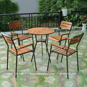 Bộ bàn ghế fansipan ghế moon 03 bàn tròn
