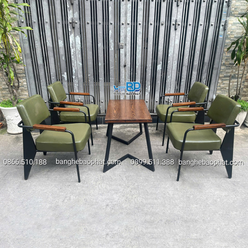 Bộ bàn ghế quán lẩu phong cách hiện đại