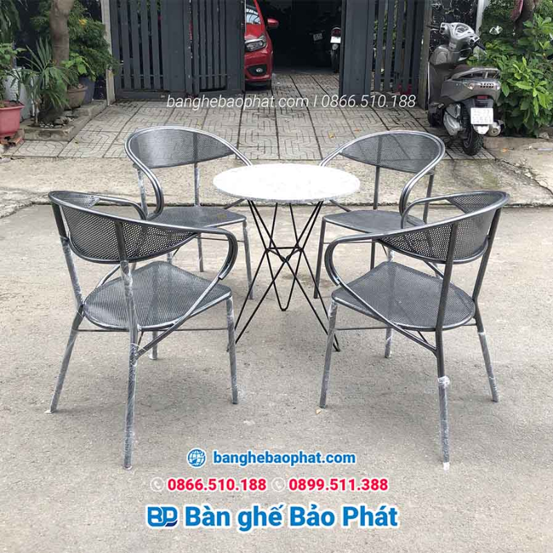 Gợi ý 10+ Mẫu Bàn Ghế Sắt Ngoài Trời Đẹp Cho Sân Vườn Biệt Thự 19 Bàn ghế sắt ngoài trời BGSBP027 dành cho sân vườn biệt thự