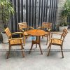 Bộ bàn ghế valley full bàn tròn 65cm