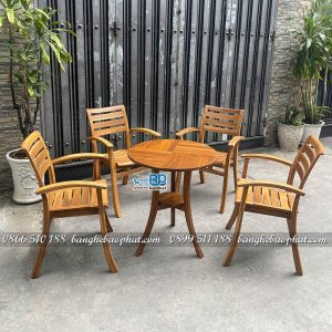 Bộ bàn ghế valley full bàn tròn 65cm