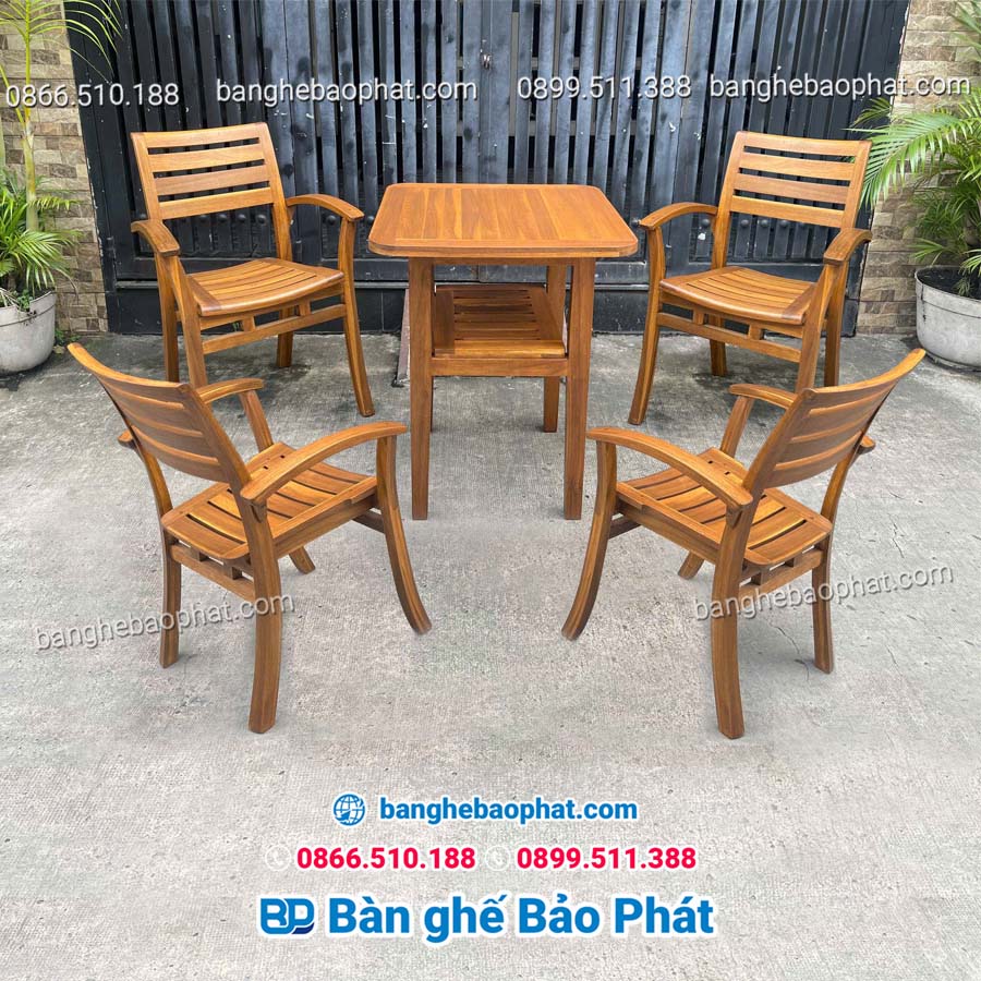 Bộ bàn ghế valley full bàn vuông