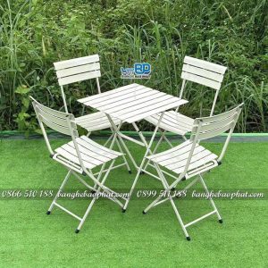 Bộ bàn ghế xếp fansipan sắt sơn tĩnh điện