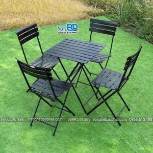 Bộ bàn ghế xếp fansipan sắt sơn tĩnh điện
