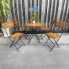 Bộ bàn ghế xếp nan thẳng Patio 01