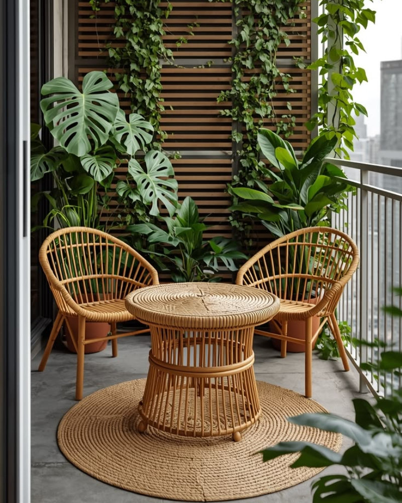 Ý tưởng Decor ban công chill phong cách Tropical (Nhiệt đới)