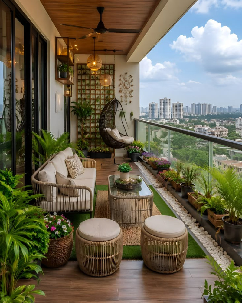 Ý tưởng decor ban công đẹp với diện tích từ 2m² đến 5m²