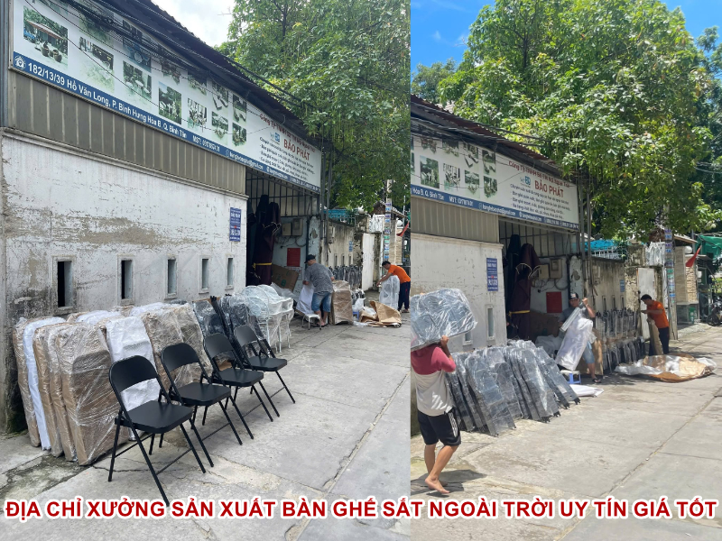 Địa chỉ xưởng sản xuất bàn ghế sắt ngoài trời uy tín, giá tốt tại TP.HCM