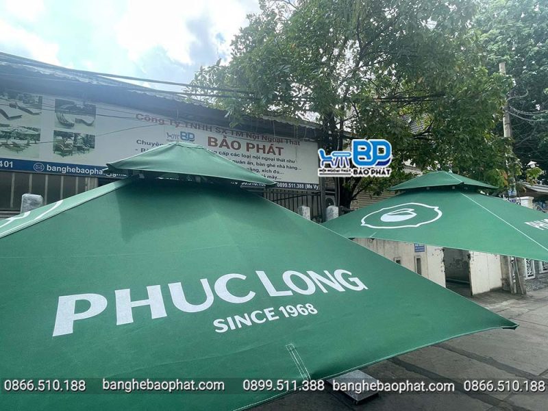 Ưu điểm của dù che nắng giống quán trà sữa Phúc Long