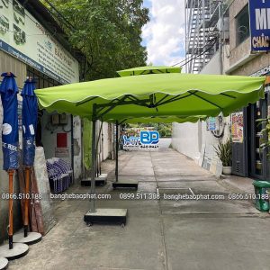 Dù che nắng ngoài trời lệch tâm vuông 3 mét màu xanh đọt chuối
