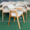 Ghế Abilene gỗ Ash bọc nệm