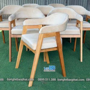 Ghế Abilene gỗ Ash bọc nệm