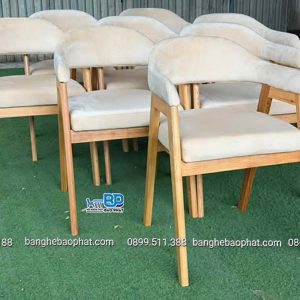 Ghế Abilene gỗ Ash bọc nệm