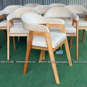 Ghế Abilene gỗ Ash bọc nệm