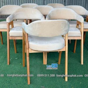 Ghế Abilene gỗ Ash bọc nệm