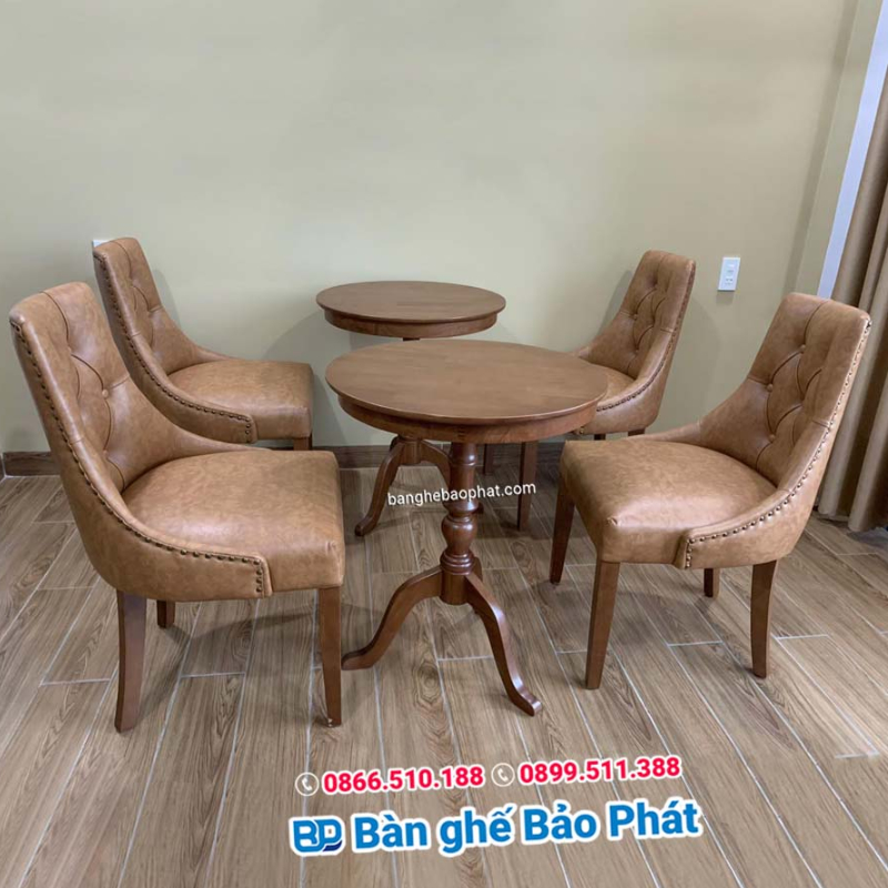 Ghế cafe bọc vải giả da (Simili / Da PU)
