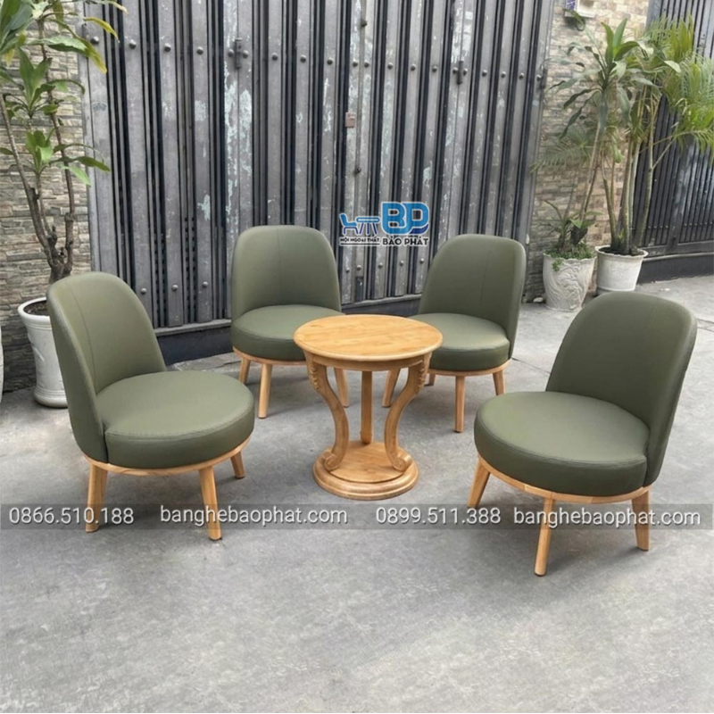 Ghế cafe nệm bọc vải