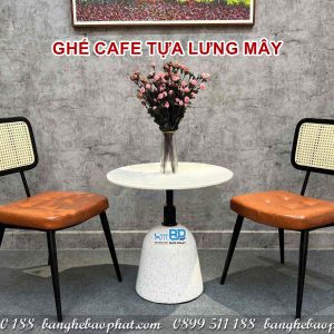 Ghế cafe lưng mây