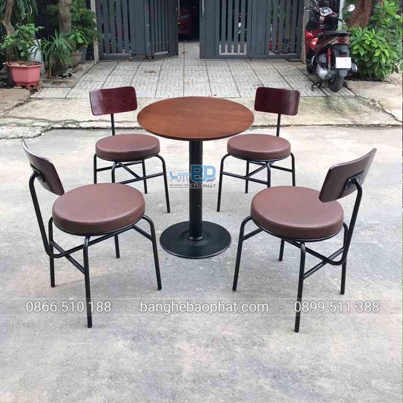 Ghế sắt tròn quán cà phê BGSBP033