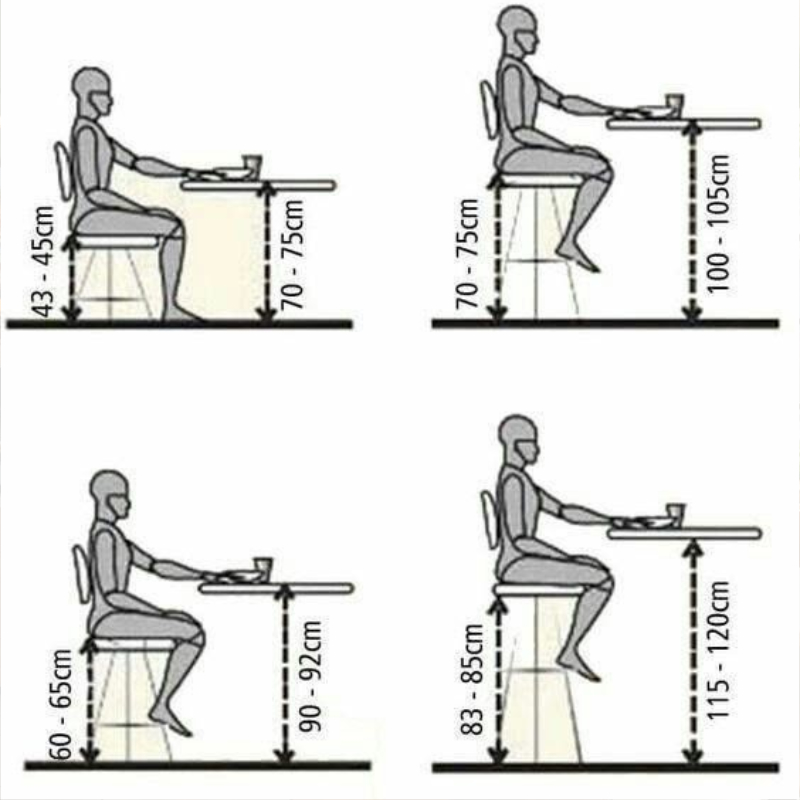 Kích thước ghế ngồi quán nhậu
