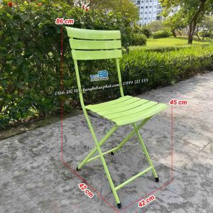 Kích thước ghế xếp fansipan sắt sơn tĩnh điện