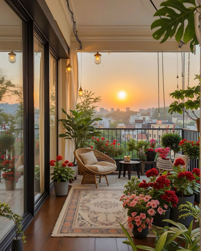 Ý tưởng decor ban công chill theo phong cách Scandinavian