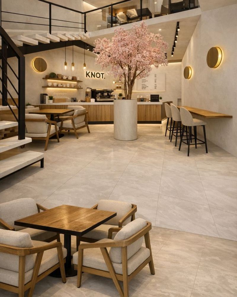 Mẫu thiết kế quán cafe Hàn Quốc diện tích nhỏ 