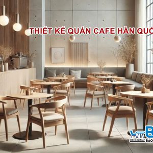 Thiết kế quán cafe Hàn Quốc đẹp và ấn tượng