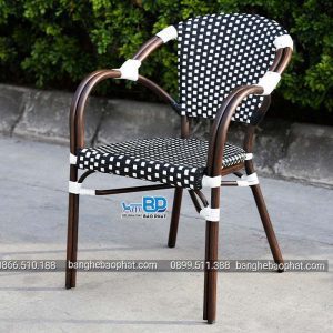 Bàn Ghế Nhựa Giả Mây Khung Nhôm Cao Cấp BGNGMBP013