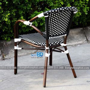 Bàn Ghế Nhựa Giả Mây Khung Nhôm Cao Cấp BGNGMBP013