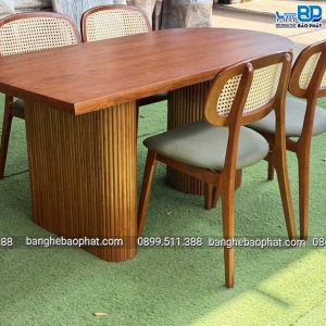 Bàn ghế phòng ăn gỗ nệm Secco