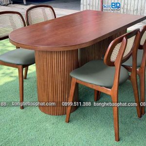 Bàn ghế phòng ăn gỗ nệm Secco
