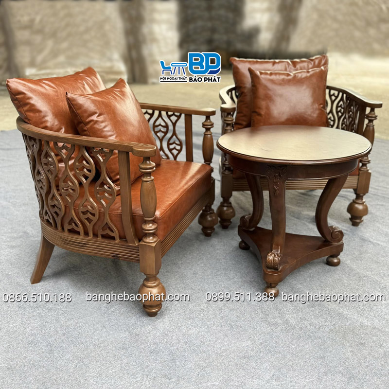 Sofa gỗ đẹp và sang trọng