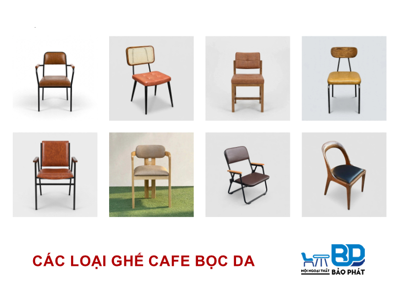 Ghế cafe bọc da đẹp, giá tốt