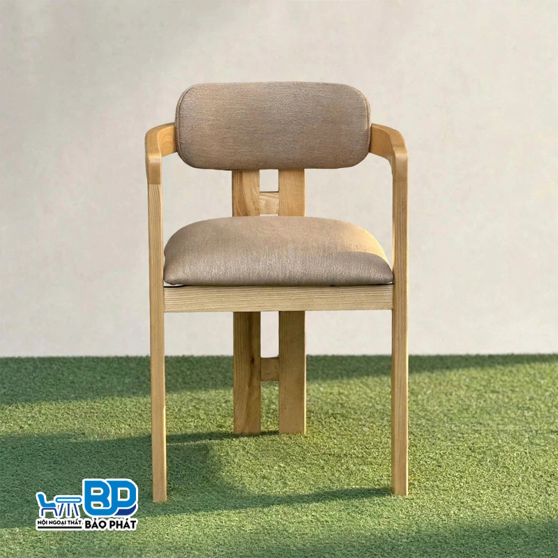 Ghế cafe bọc da Pamplona Chair khung gỗ Ash
