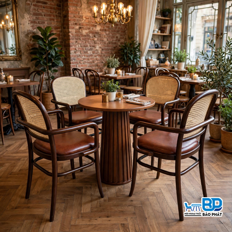 Ghế cafe gỗ sồi Thonet 811