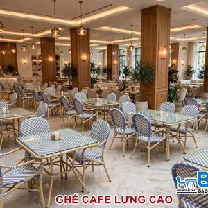 Ghế cafe lưng cao