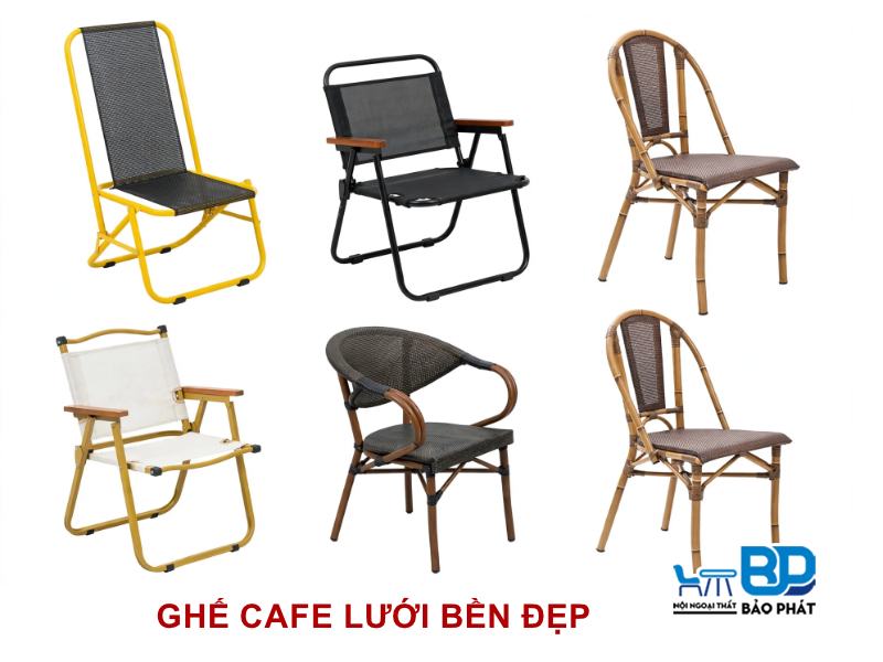 Ghế cafe lưới bền đẹp giá rẻ