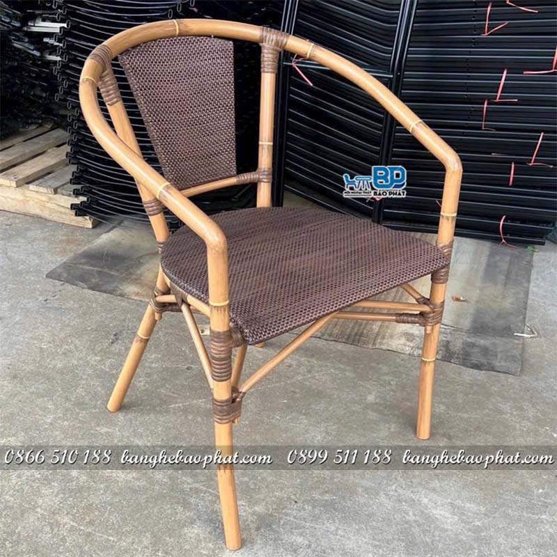 Ghế cafe lưới Textilene khung nhôm Fansipan Paris 02