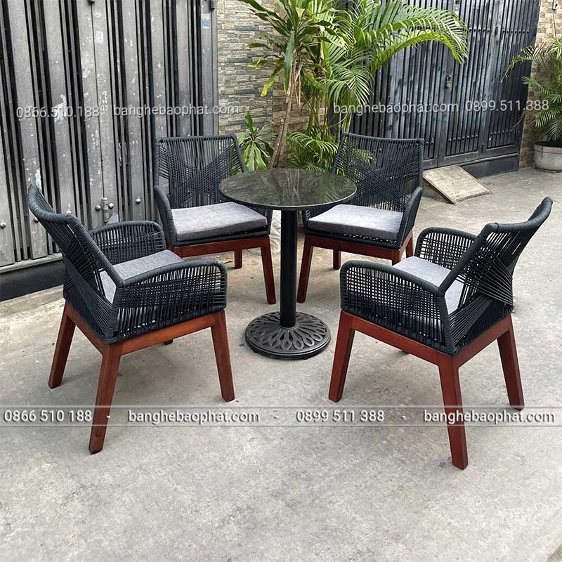 Ghế đan dây dù thiết kế đẹp và đa dạng màu sắc