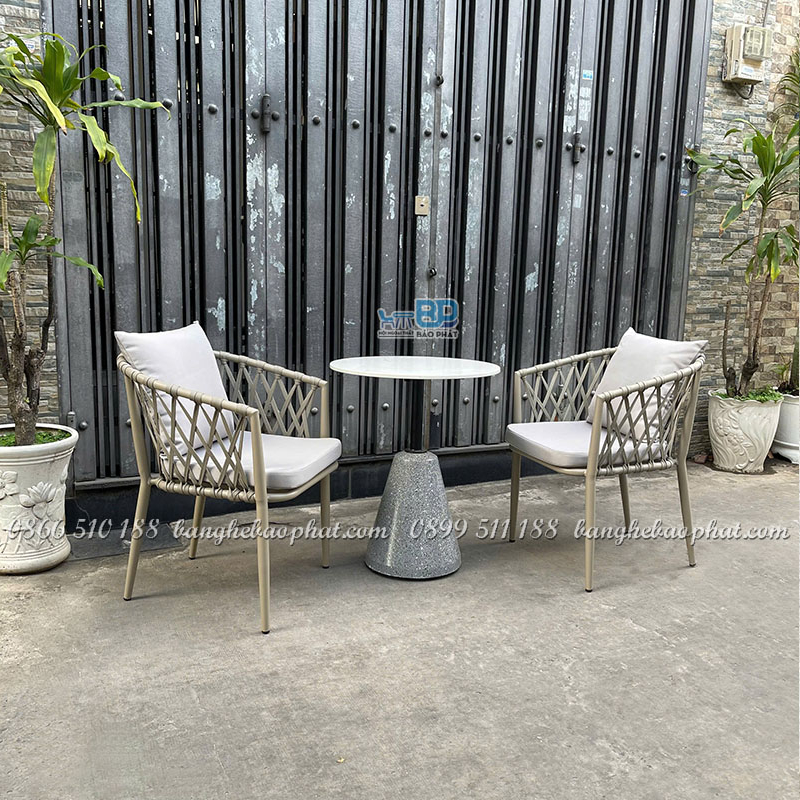 Ghế đơn đan dây dù