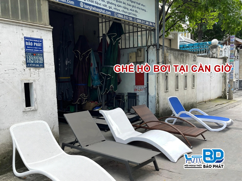 Ghế hồ bơi tại Cần Giờ