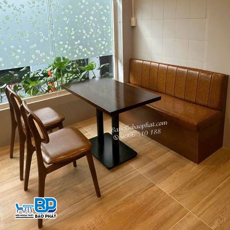 Ghế lưng cao gỗ nệm