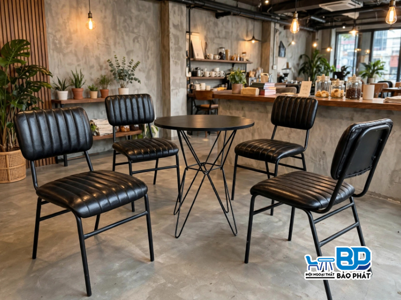 Ưu điểm của ghế cafe màu đen